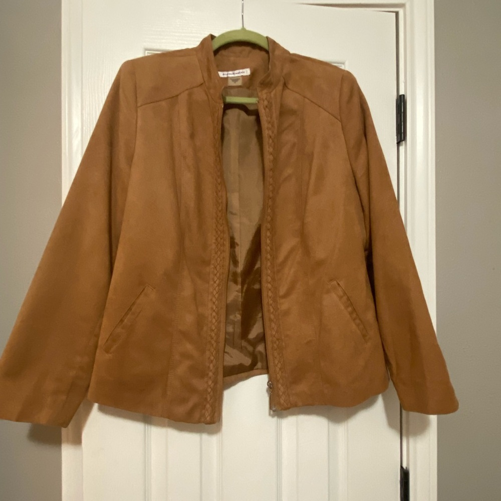 Suede lightweight jacket